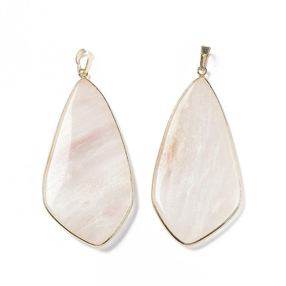 Quartz Crystal on 24k Gold Plated Chain