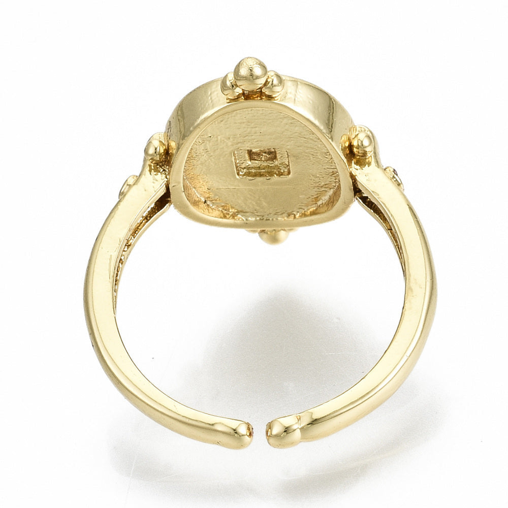 Shield of Protection Ring 18K Gold Plated